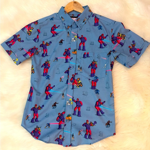 X-Men Night of the Sentinels buttondown shirt - Picture 1 of 5